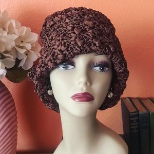 1960s Woven Ribbon Hat